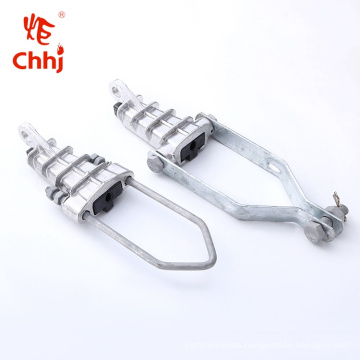 Wedged type aluminum alloy anchoring clamp for electric power accessories